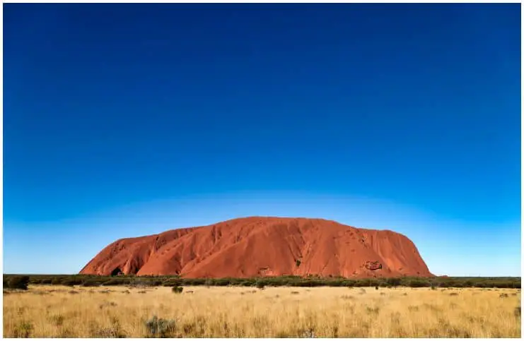 The plateau of Uluru, Australia