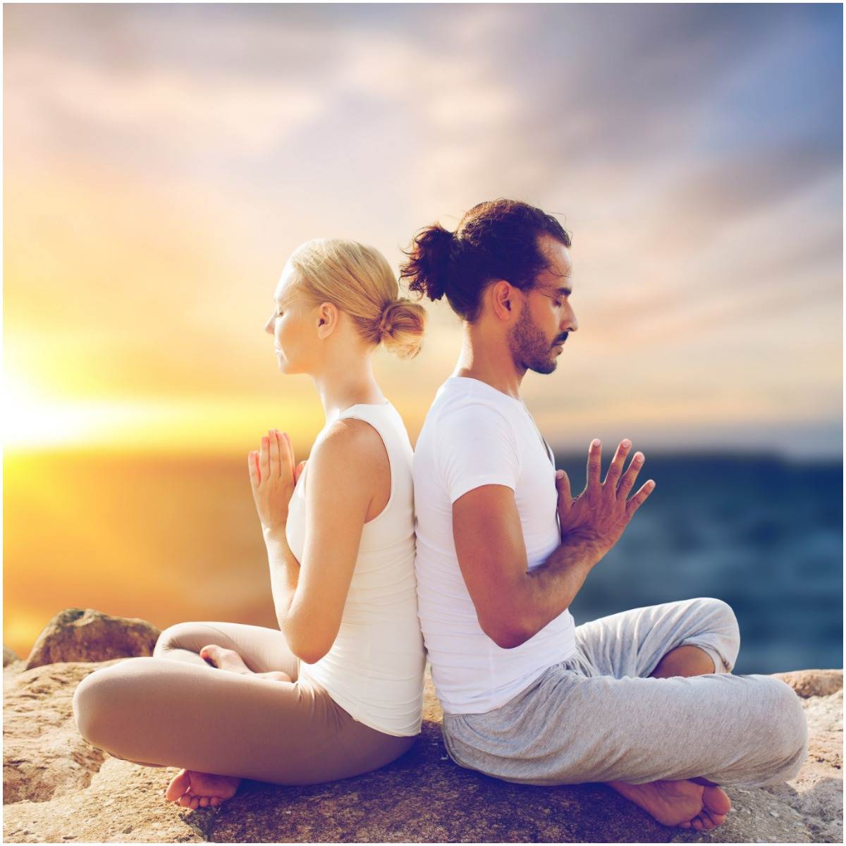 meditative couple