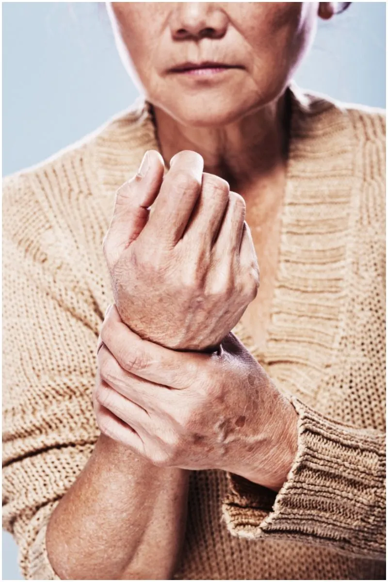 arthritis hand woman