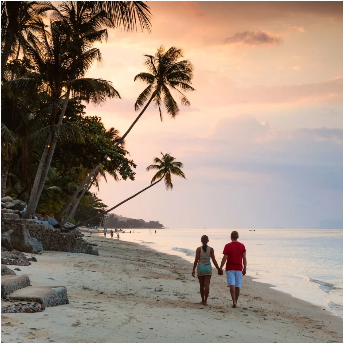 Go for a stroll at the beach